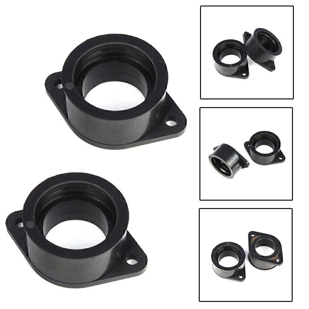 2x FOR Kawasaki 80-83 KZ440 Carburetor Insulator Intake Boot Set
