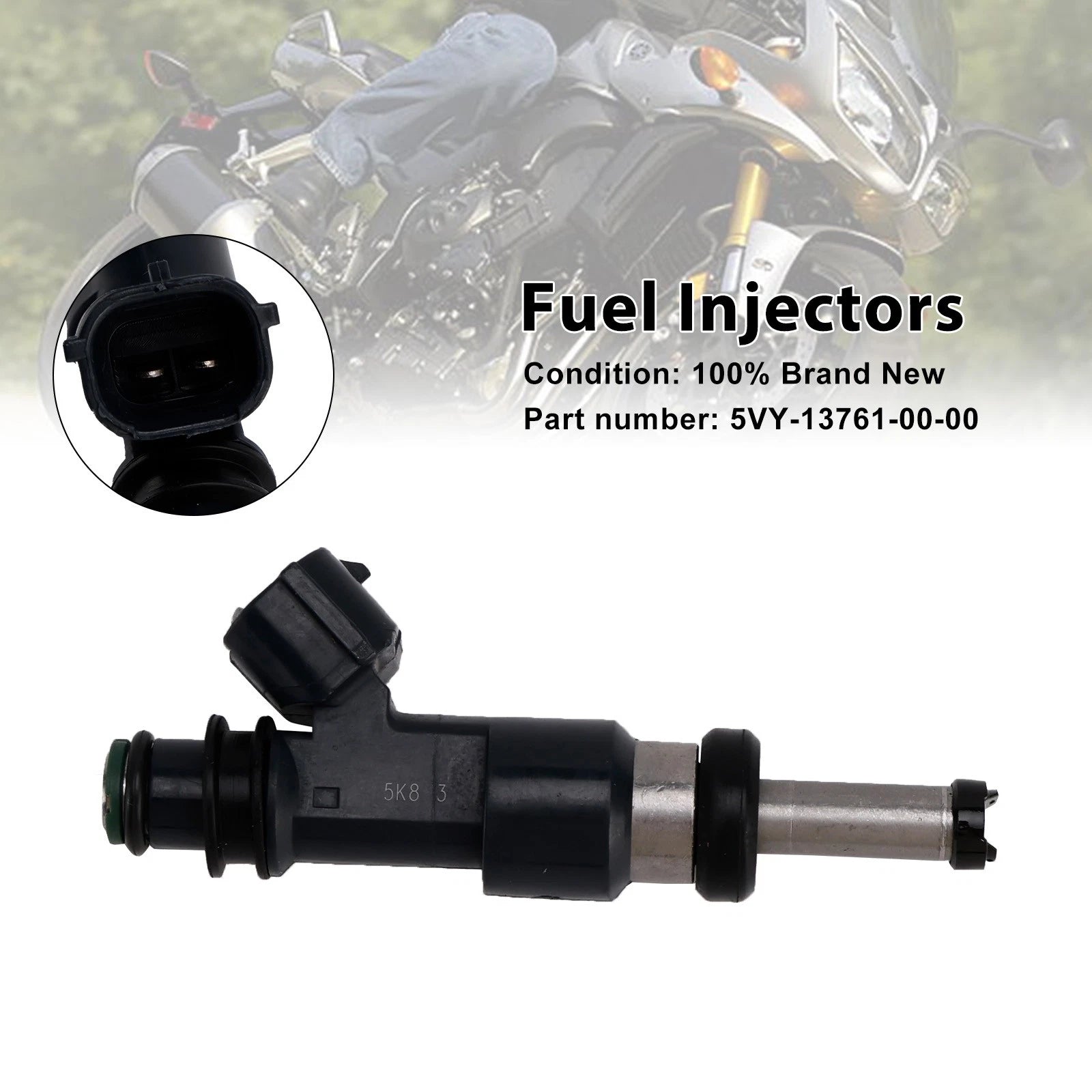 Set of 4 Fuel Injectors for Yamaha YZF-R1 (2004–2006) 5VY-13761-00-00