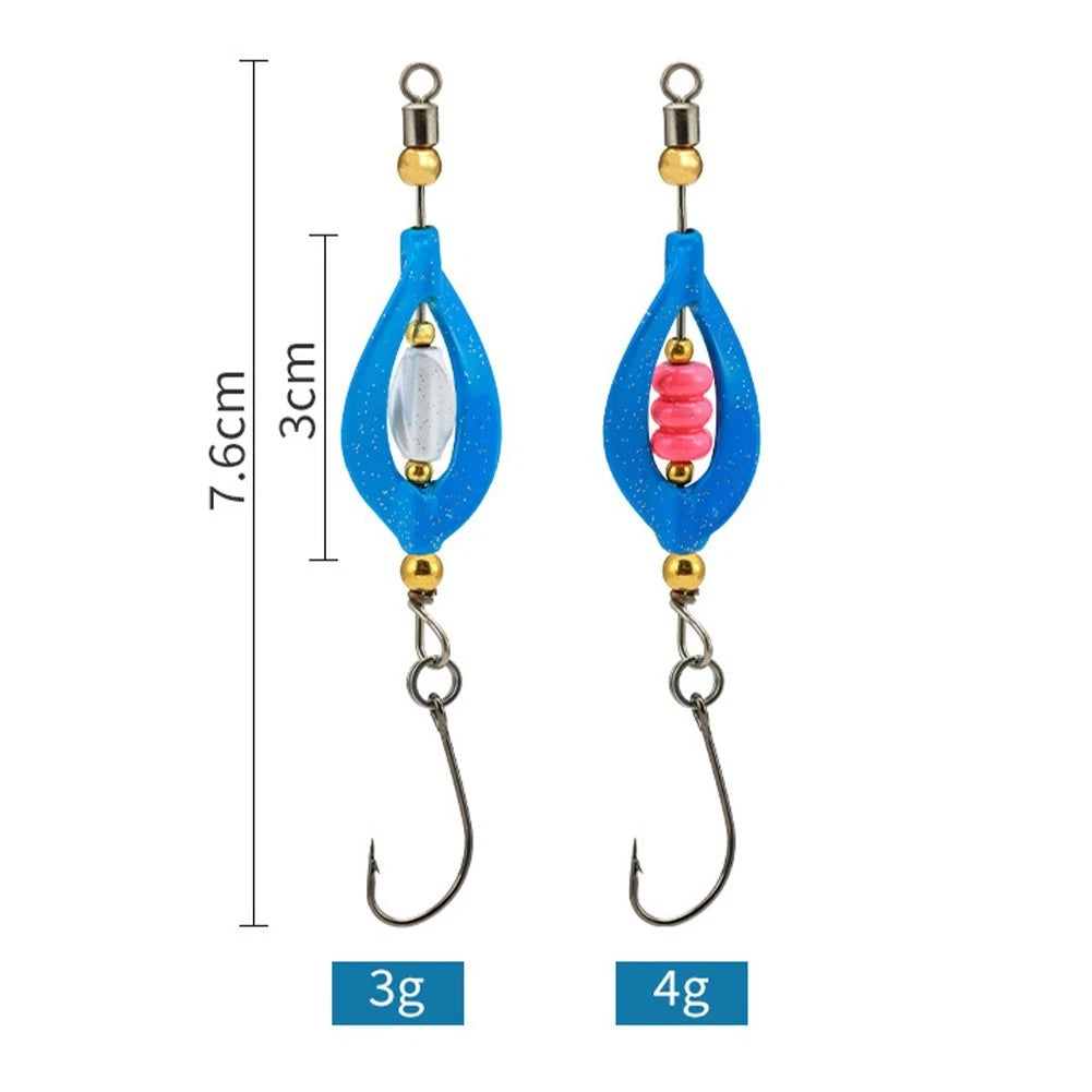 5pc Spinner Lures for Stream Fishing