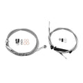 16" Chrome Brake Line Kit for Harley Softail (2016–2017) No ABS