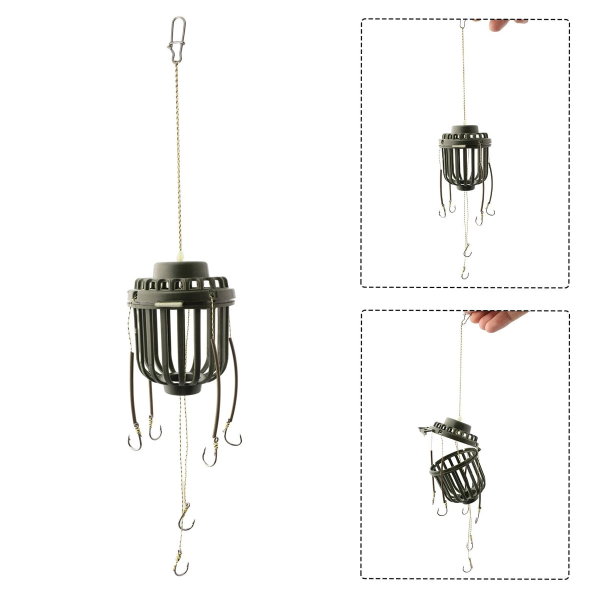 Bait Cage Feeder Holder for Outdoor Use