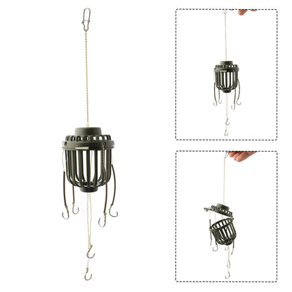 Bait Cage Feeder Holder for Outdoor Use