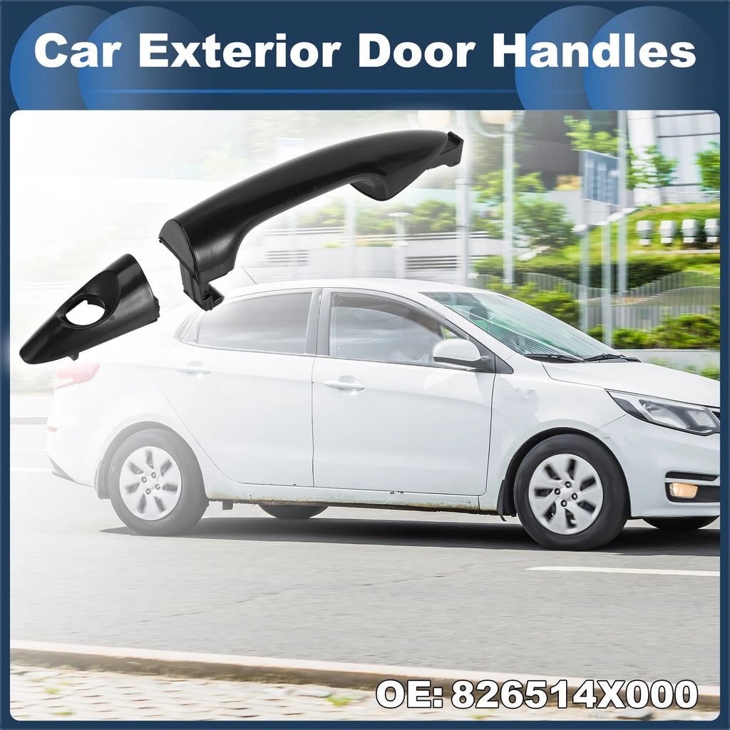 Front Left Door Handle for Kia Rio (2011) - Black