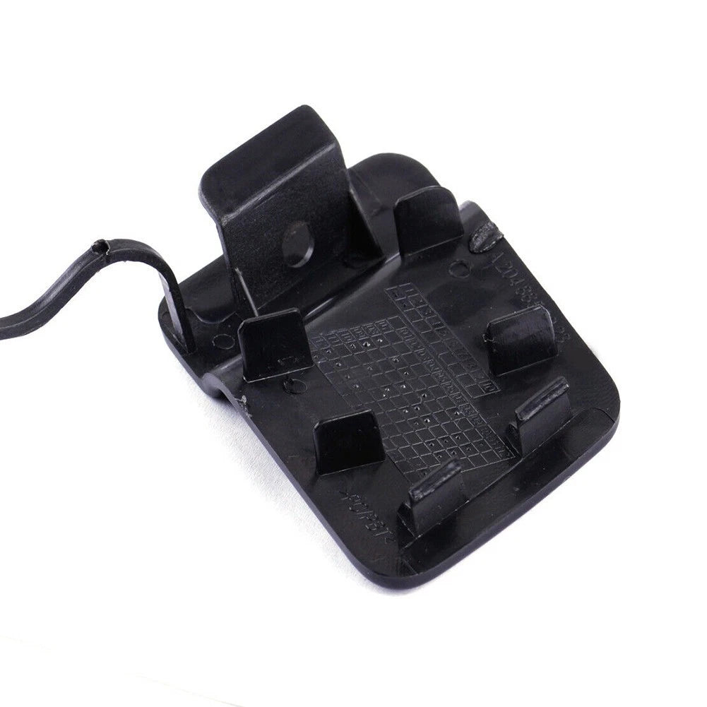 Rear Bumper Tow Hook Cover for Mercedes-Benz (204–204) Black Plastic
