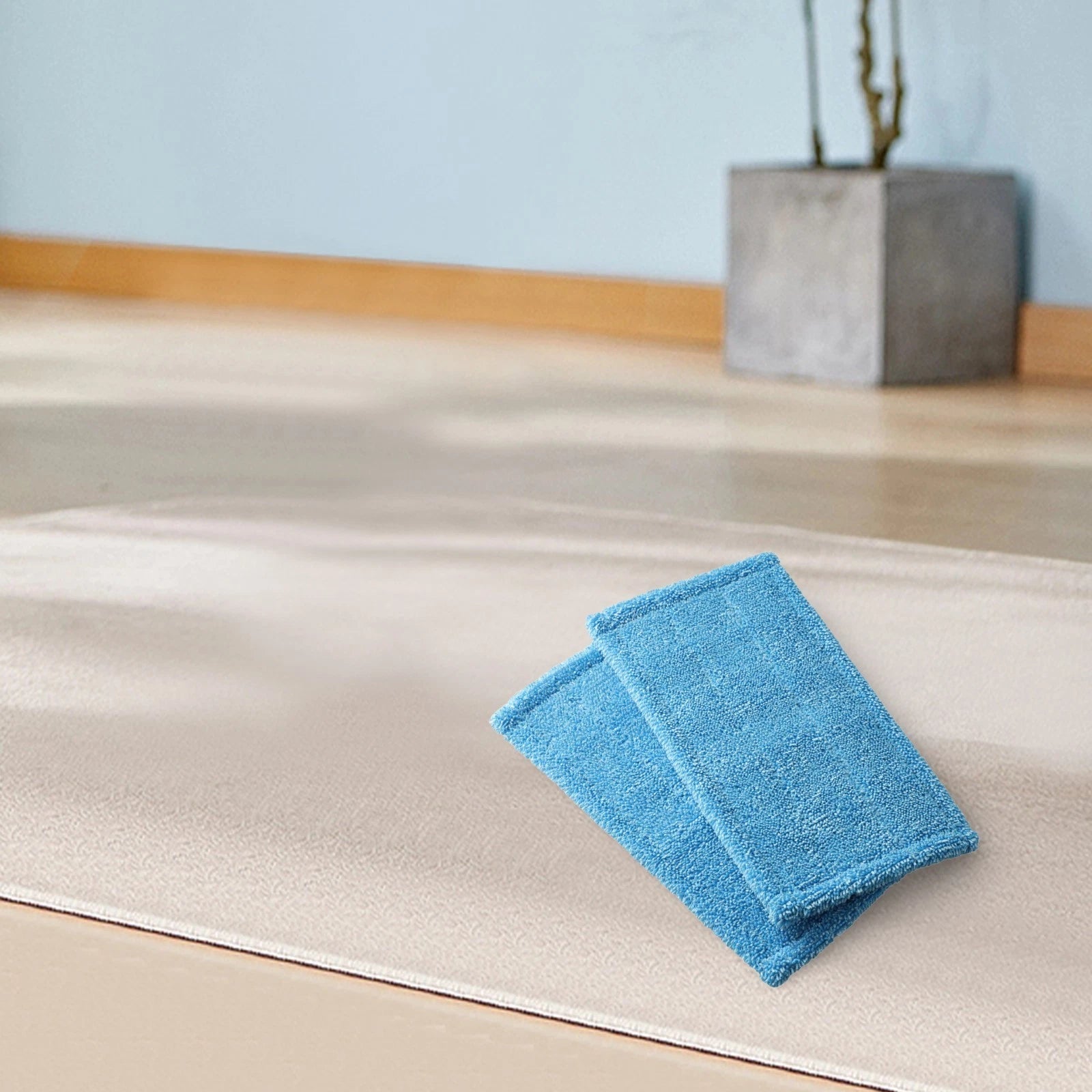 2X Microfiber Mop Pads for Swiffer Sweeper Mop (Quick Drying, Reusable)
