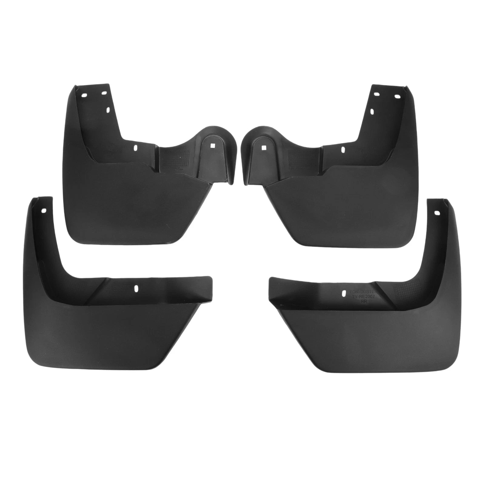 Set of 4 Mud Flaps Splash Guards for Renault Duster (2017–2023)