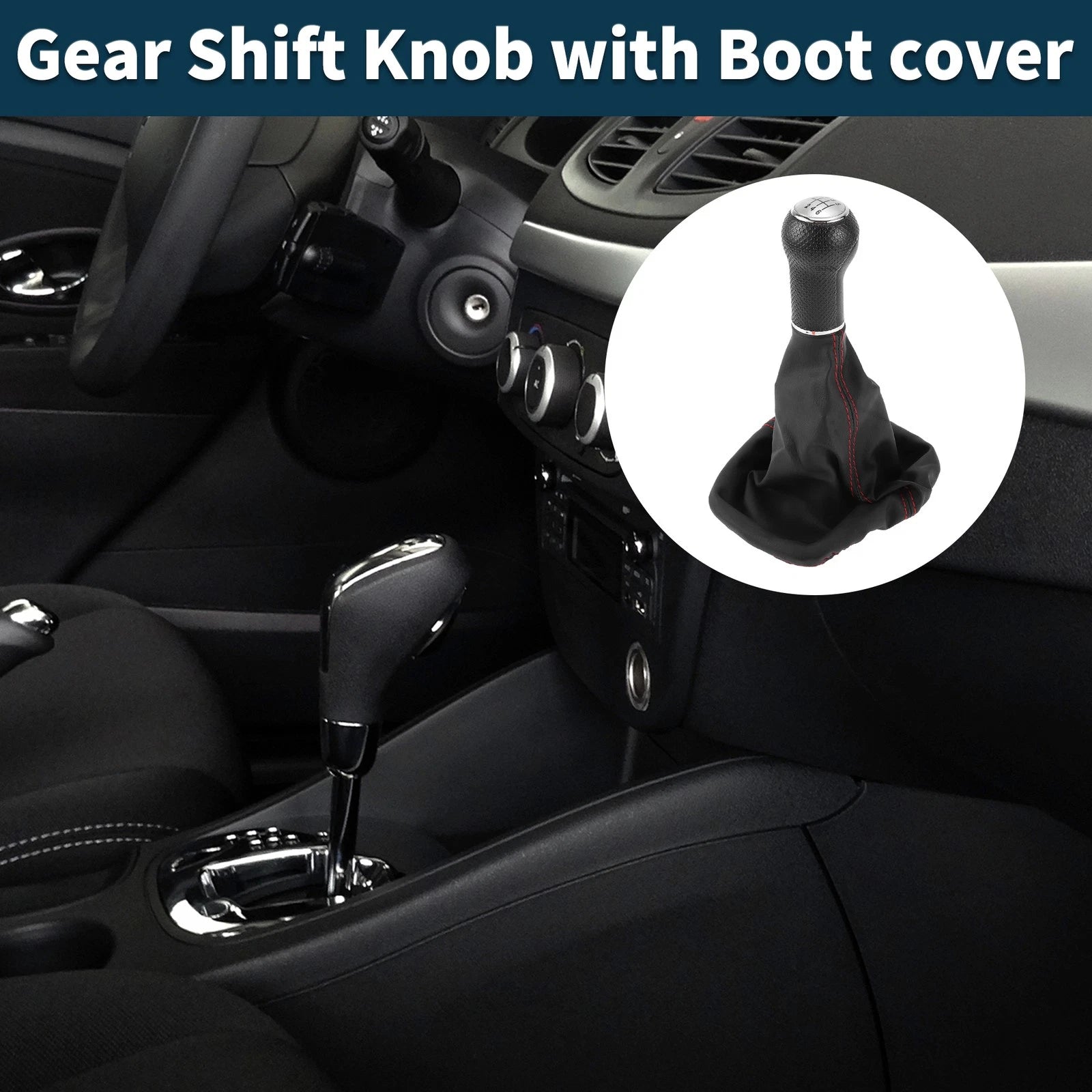 6 Speed Gear Shift Knob Cover Replacement for Volkswagen Golf II (1983–1991)