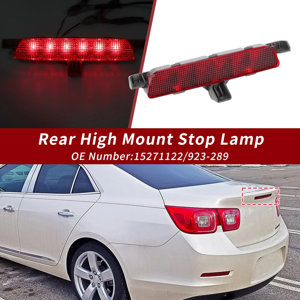 Third Brake Light Red LED High Mount Replacement for Chevrolet Malibu (2008–2012)
