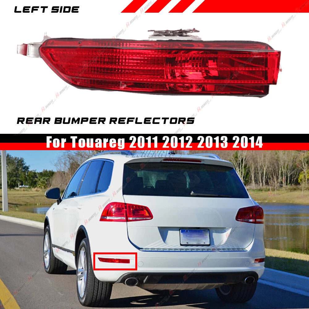 Driver Side Red Rear Fog Lamp Bumper Cover Reflector for Touareg (2011–2014)