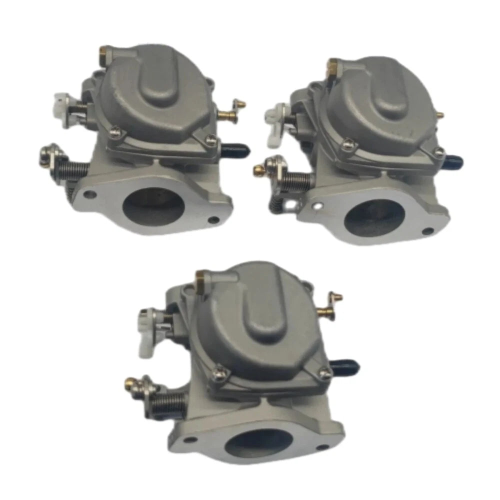 Set of 3 Carburetors for Yamaha 60HP E60M (6K5-14301, 6K5-14301-01, 6K5-14301-02, 6K5-14301-03)