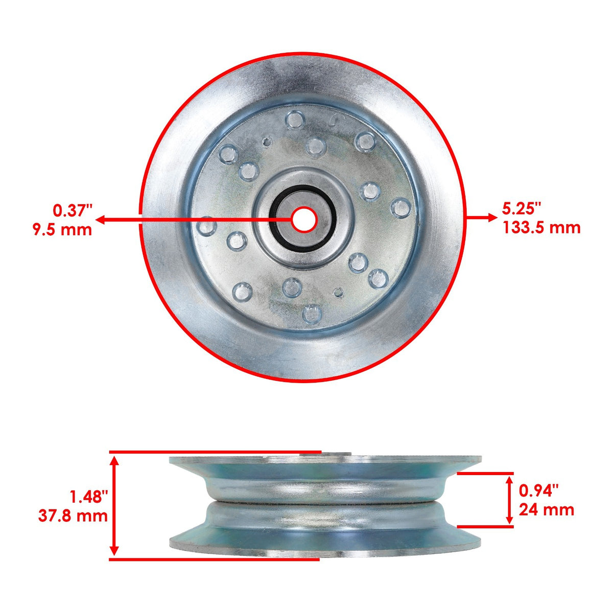 Deck Pulley Replacement for Cub Cadet MTD Pro Z100 Z8200 ZTXS4-48 (2008–2015)