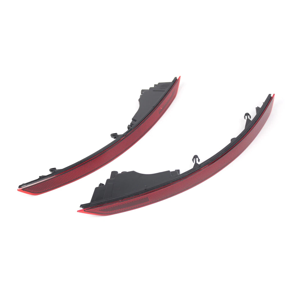 2X Rear Bumper Reflector Lamp Lens for Audi Q8 RSQ8 (2019–2022) RED