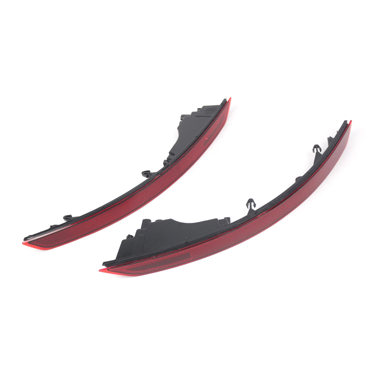 2X Rear Bumper Reflector Lamp Lens for Audi Q8 RSQ8 (2019–2022) RED