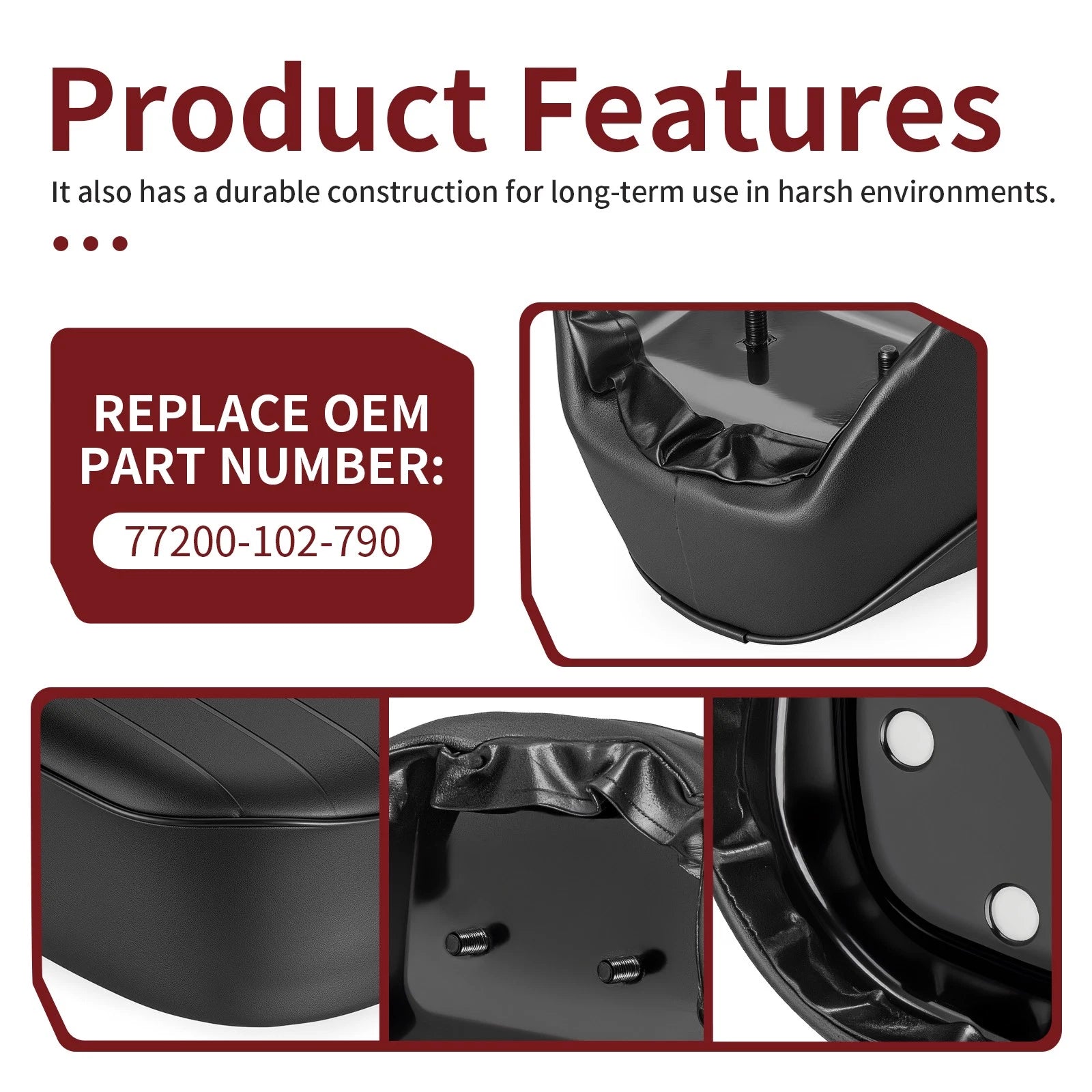 Seat Assembly for Honda CT90 CT110 (1969–1986) 77200-102-790