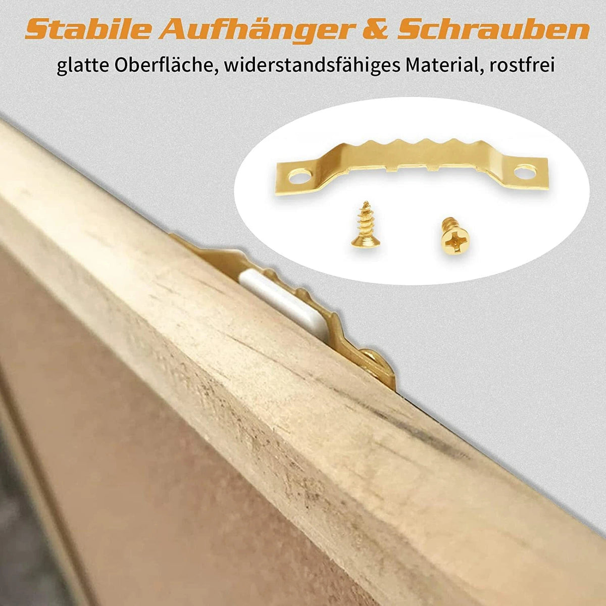 300Pcs Stainless Steel Saw Tooth Picture Frame Hanger Hooks + Screws