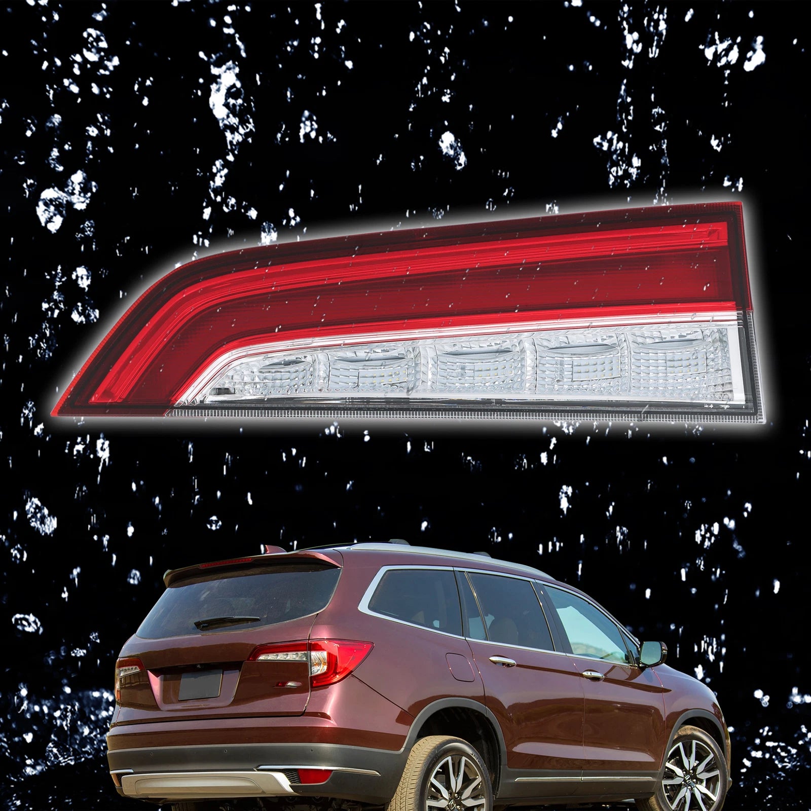 Inner Tail Light Assembly for Honda Pilot (2019–2021) Right LH Red