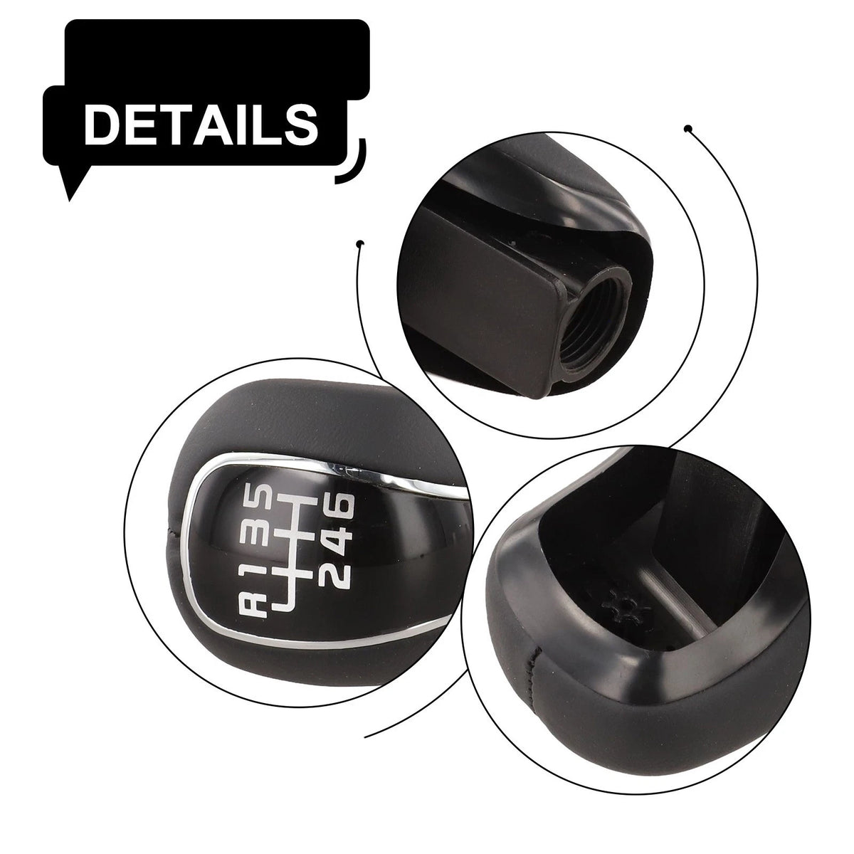 6-Speed Manual Knob for Easy Installation - Luxurious Leather Interior
