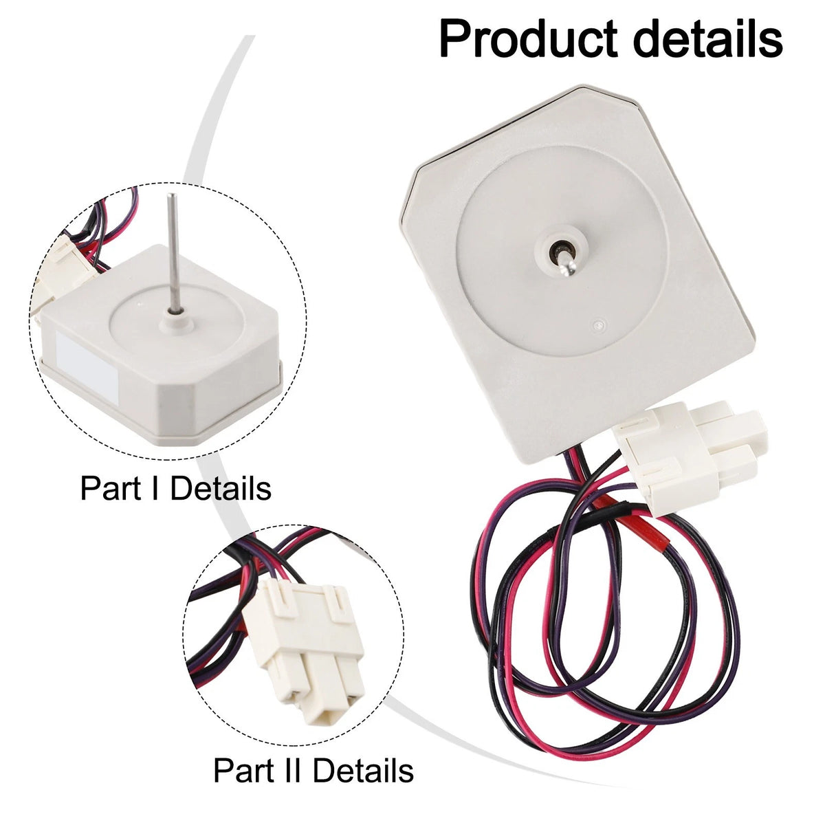 Replacement Fan Motor for Kenwood Fridge Freezers (KSBSW17, KSBSB15)