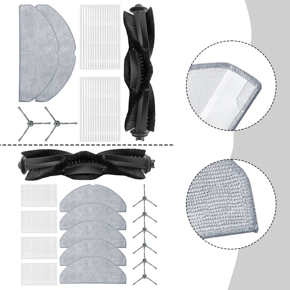 Main Side Brush Filter and Mop Cloth Pack for Haier HSR M3 (2019–2023)