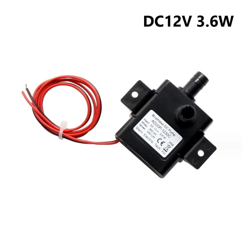 Submersible Brushless Fish Tank Pump 12V 240LH (3-6W)