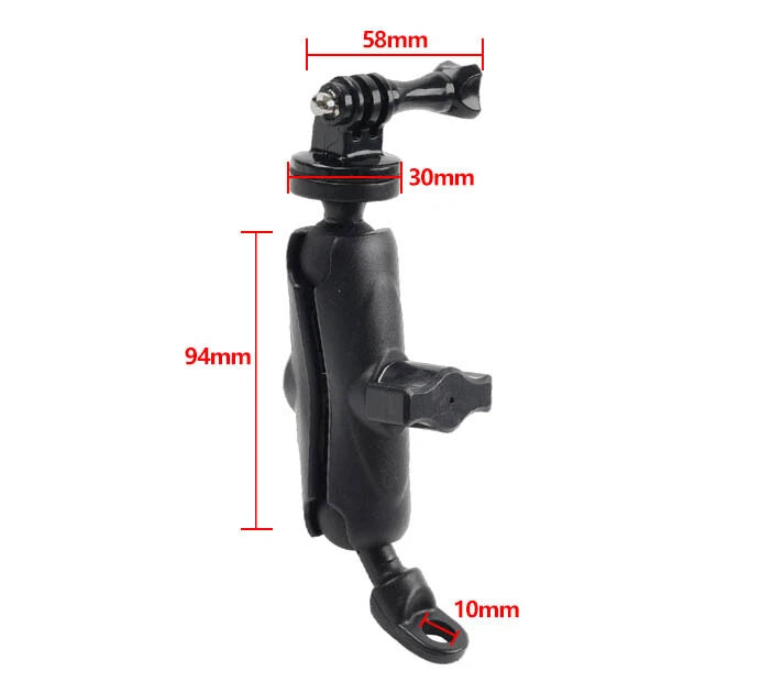 360° Motorcycle Mirror Camera Mount Bracket for GoPro