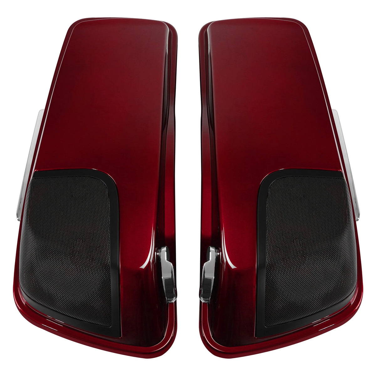 4" Stretched Saddlebags for Harley Road Glide (2014–2024) Velocity Red Sunglo
