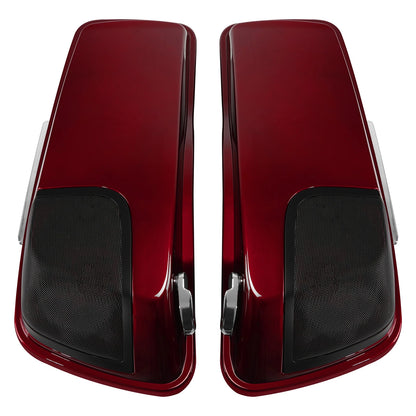 4" Stretched Saddlebags for Harley Road Glide (2014–2024) Velocity Red Sunglo