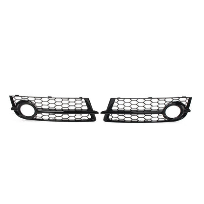 Glossy Black Honeycomb Front Bumper Fog Light Grille Cover for Audi TT 8J (2006–2014)