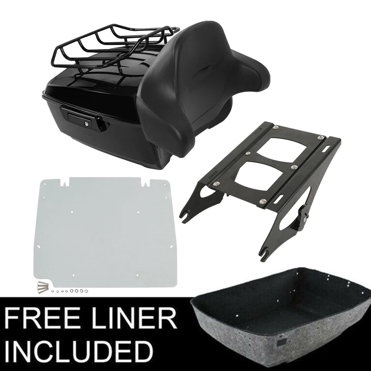 Trunk Mount Rack Base Plate for Harley Davidson Street Glide (2014–2023)