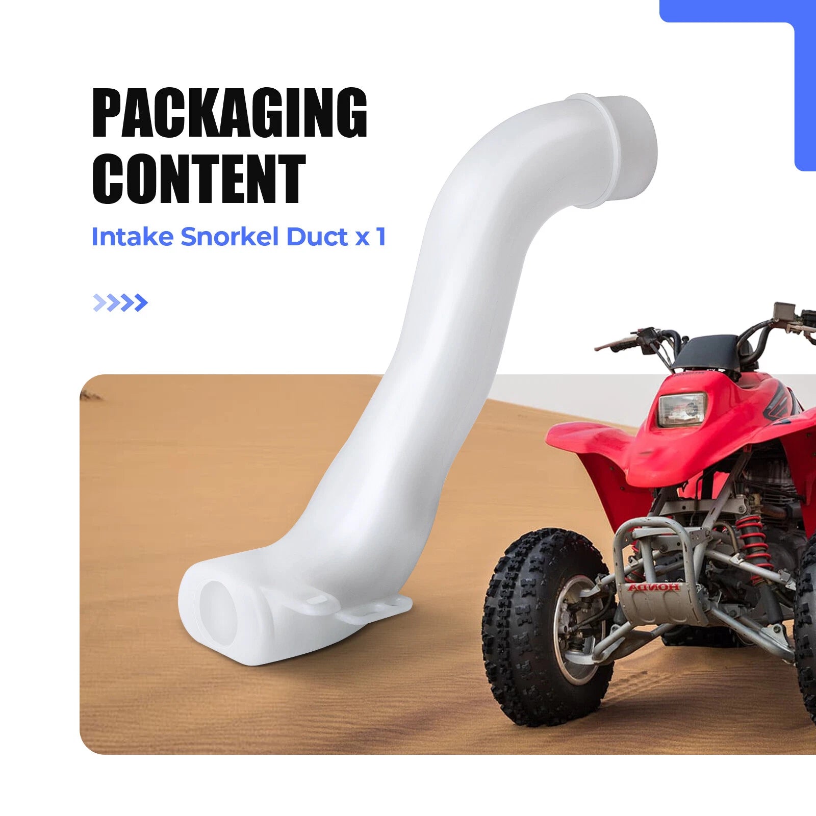 Air Box Snorkel Duct Intake Tube for Honda Sportrax TRX250EX Recon TRX250 (2001–2009)