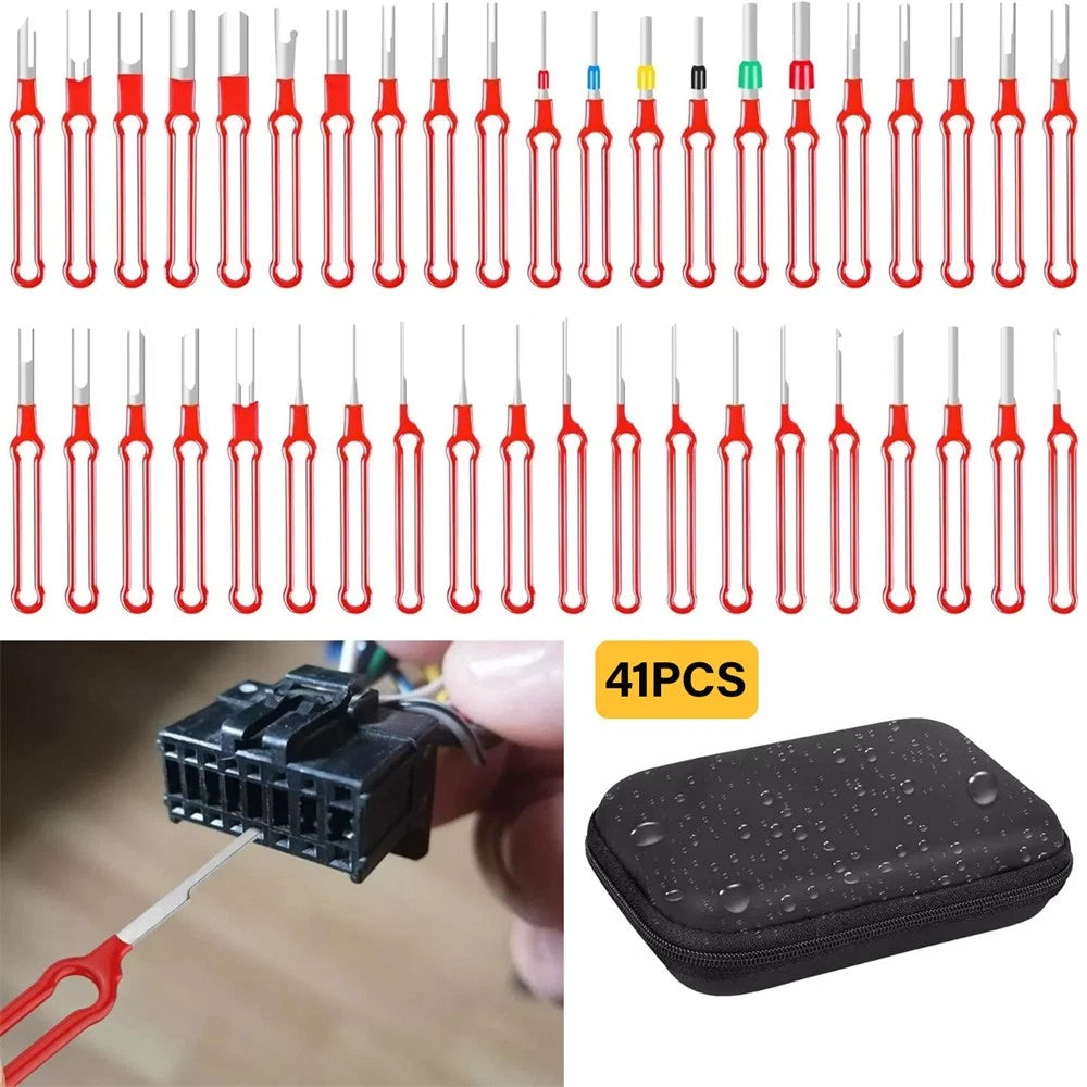 41Pcs Pin Ejector Wire Kit for Automotive Terminal Removal Tools