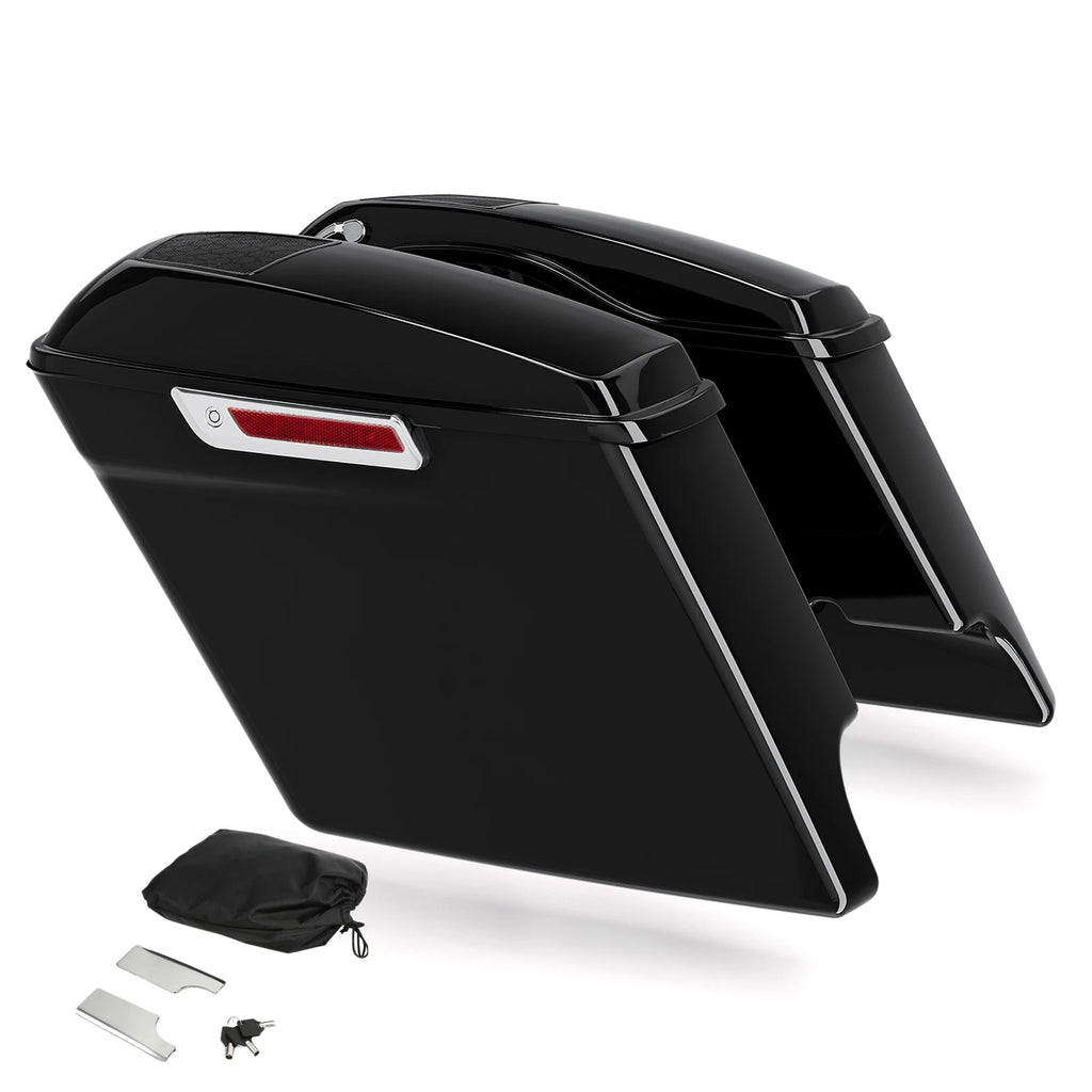 5" Stretched Hard Saddlebags for Harley Touring (1993–2013)