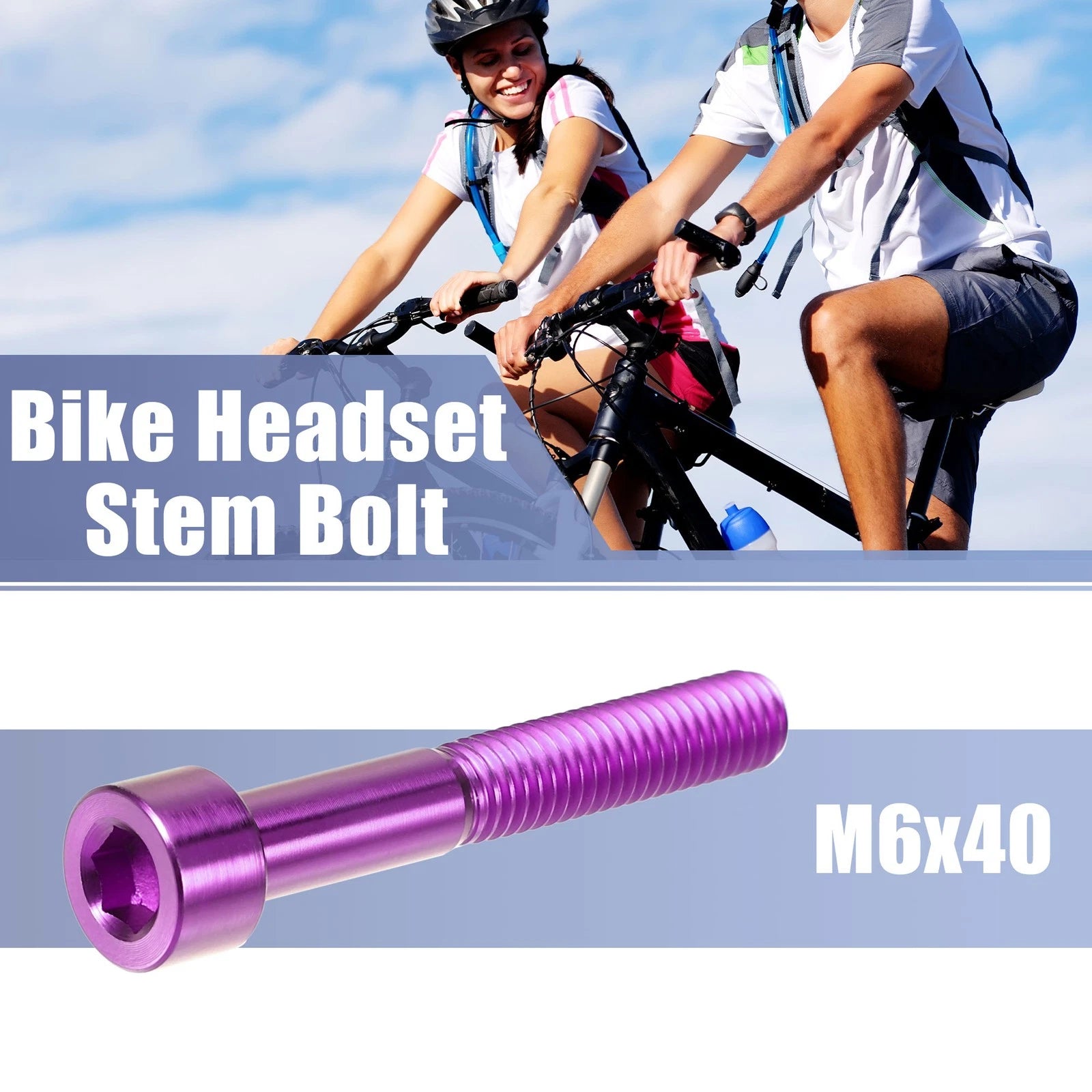 Universal Bike Stem Bolt M6x40 for Headset Bicycle Accessories (M6x40)