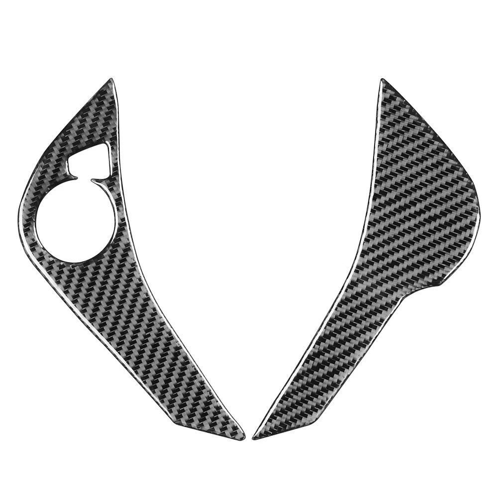 2X Carbon Fiber Steering Wheel Button Cover for Honda Accord (2013–2017)