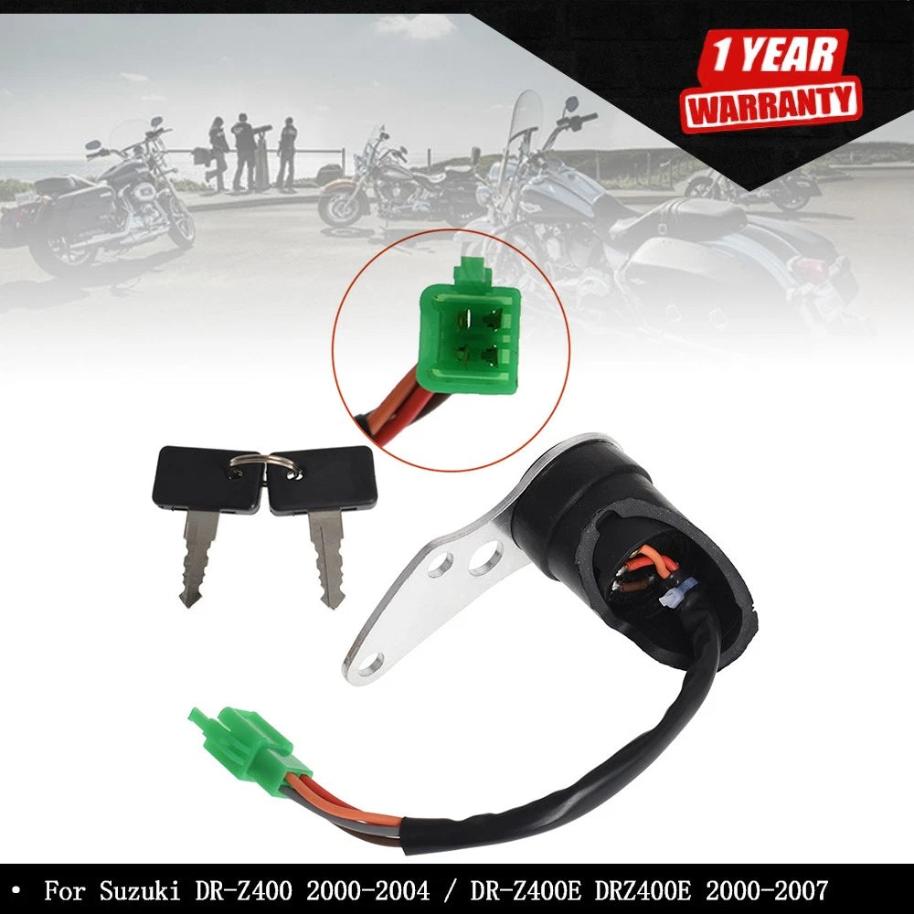Ignition Key Switch for Suzuki DRZ400E DR-Z400E (2000–2007)