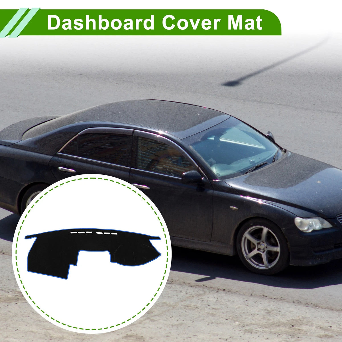 Dashboard Cover for Toyota Mark X 120 Series (2004–2009) Non-Slip