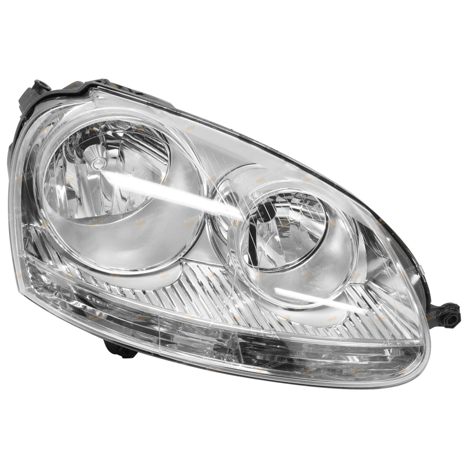 Chrome Headlights Pair LH+RH for VW Golf Jetta Mk5 (2004–2010)