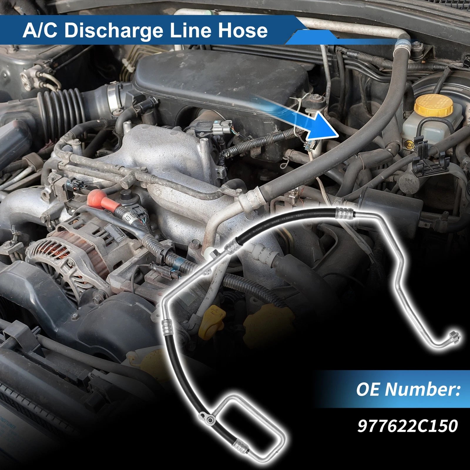 A/C Refrigerant Liquid Hose Replacement for Hyundai Elantra (2001–2006)