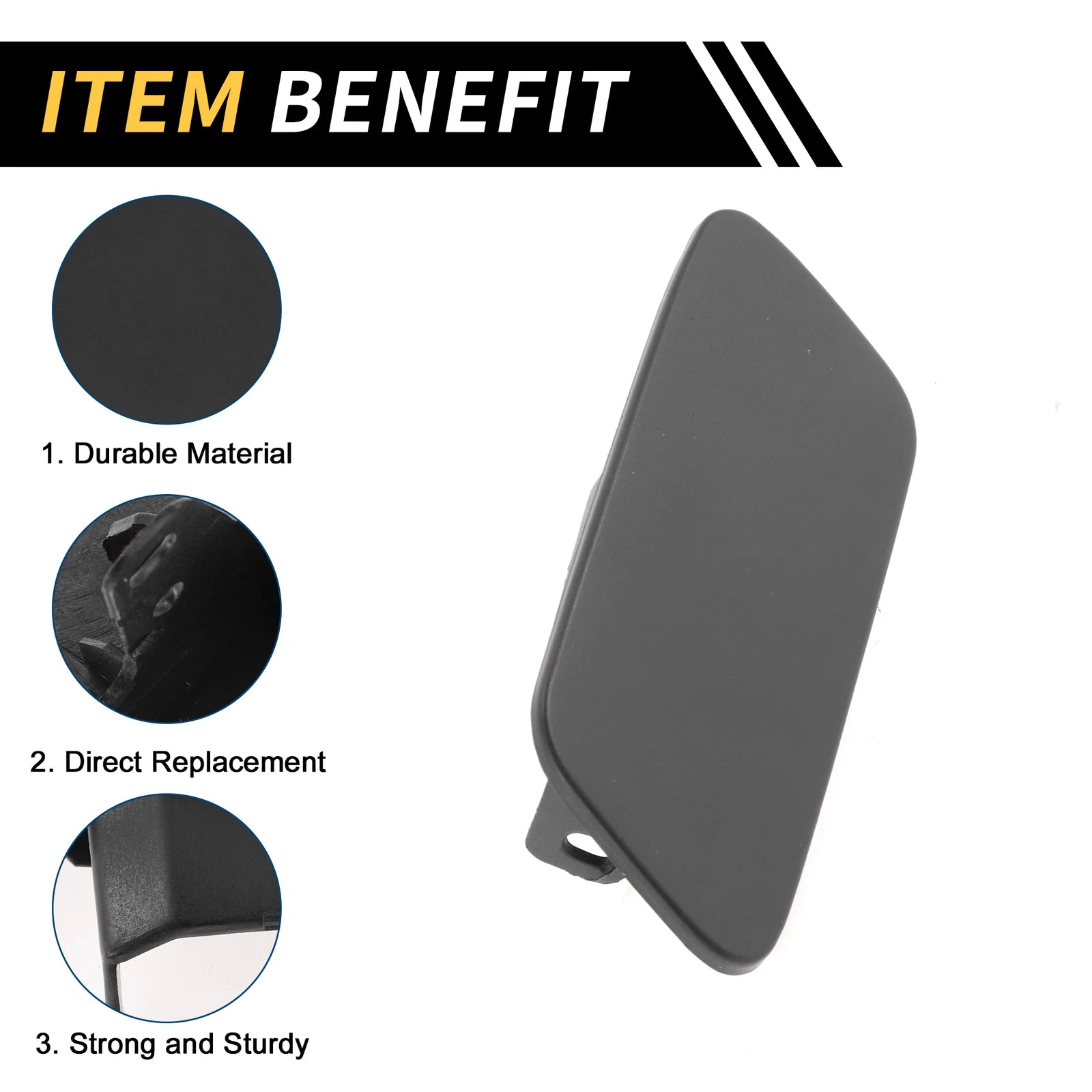 Left Bumper Headlight Washer Nozzle Cover for VW Passat (2010–2015)