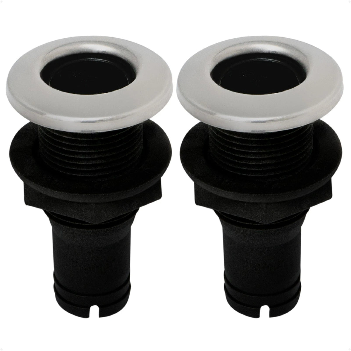 2X Straight Thru-Hull Connection for Hose, 1" - FO2996-M2