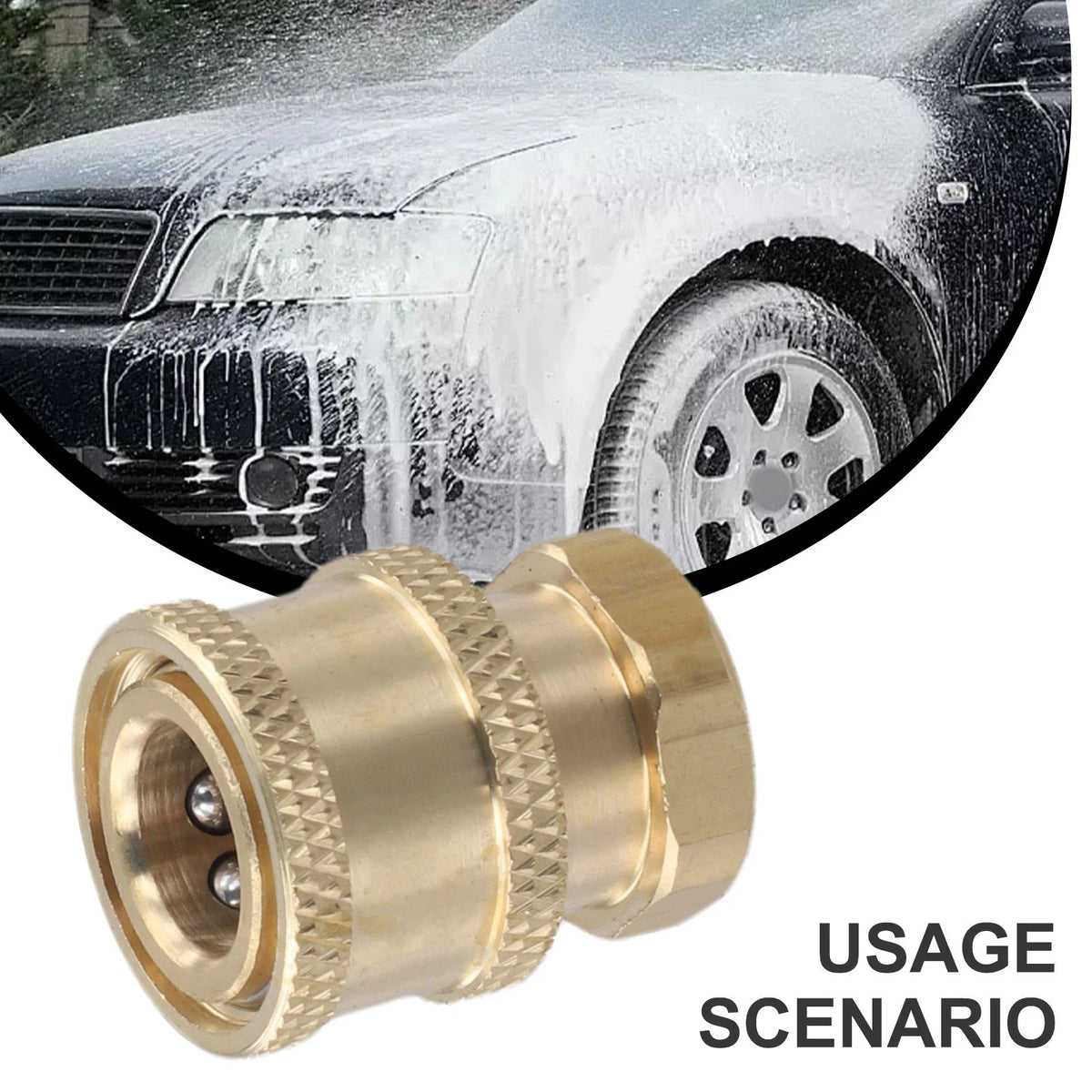 Quick Release Pressure Washer Adapter Coupler Connector for M14 1.5