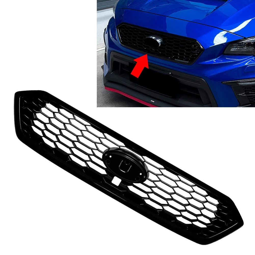 Front Bumper Upper Hood Kidney Grille for Subaru WRX STI (2018–2021)