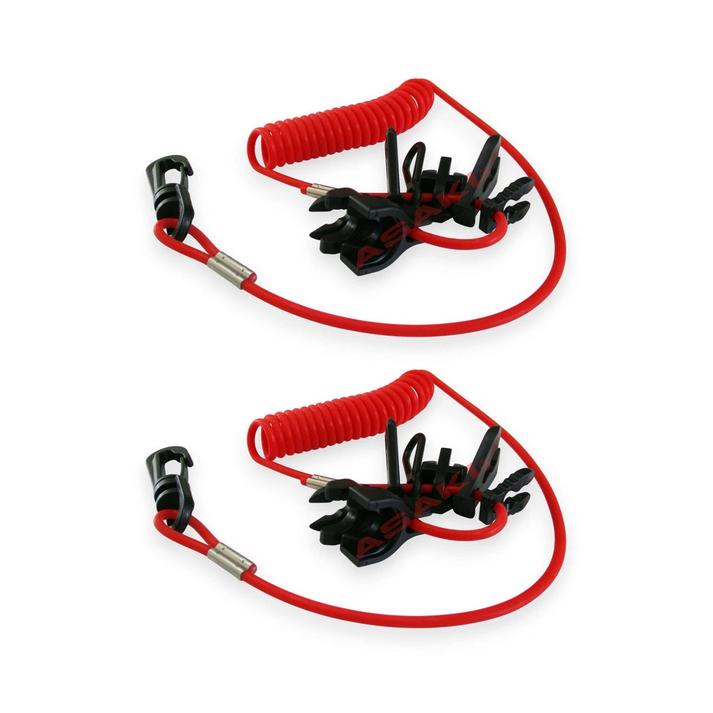 2X Kill Stop Switch Safety Tether Lanyard for Universal Outboard (256-05193-00)