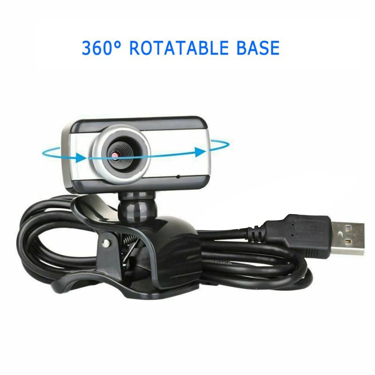 Webcam 480P USB 2.0 with Built-in Microphone for Universal Use