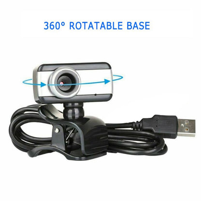Webcam 480P USB 2.0 with Built-in Microphone for Universal Use