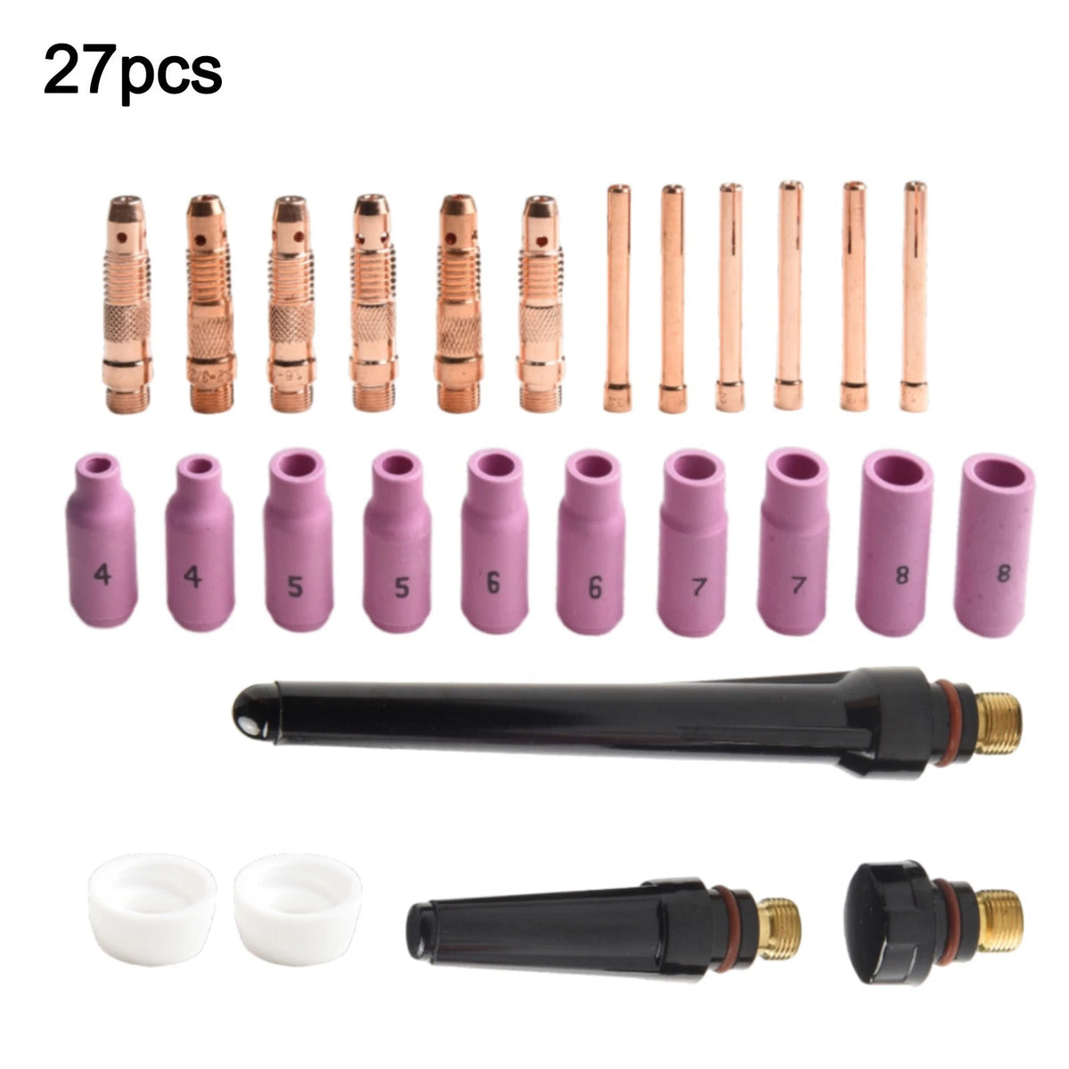 27-Piece TIG Welding Accessory Set for