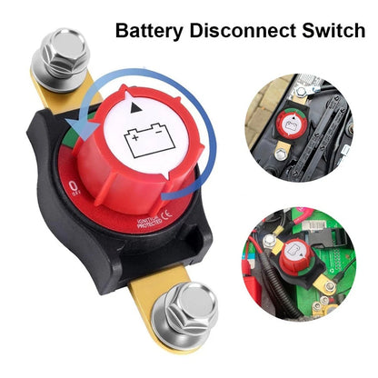 Side Post Battery Disconnect Switch for Car Boat (12-48V)
