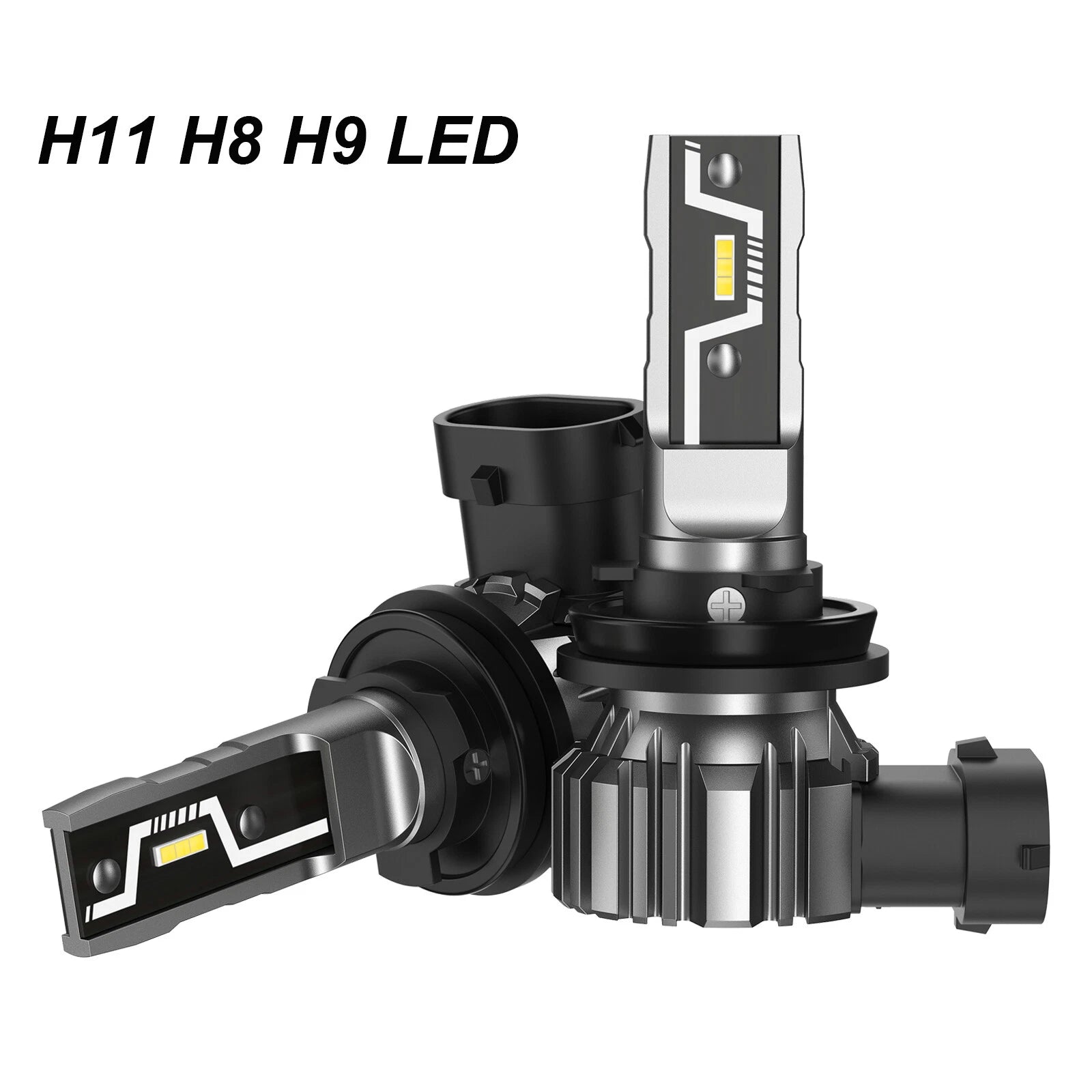 2X H11 H8 H9 LED Headlight Bulbs Conversion Kit for