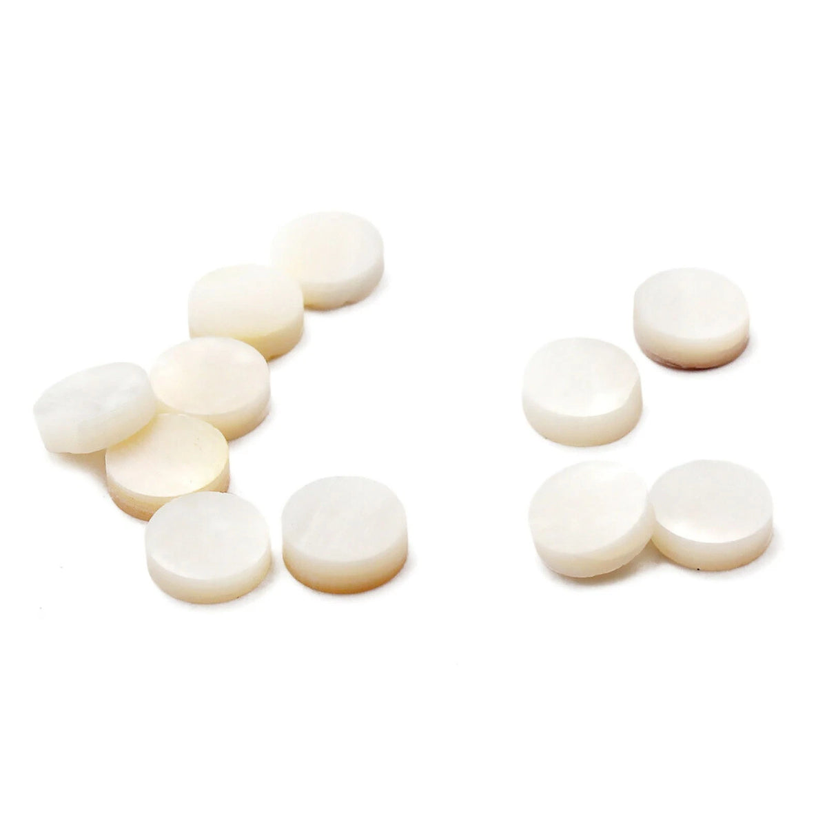 White Fingerboard Dots Position Markers for Electric Guitar