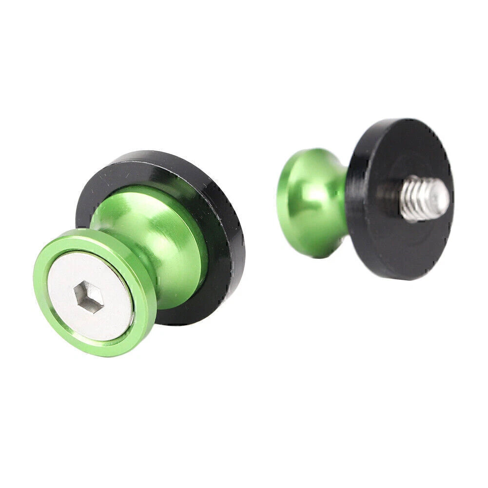 8mm Green Swingarm Sliders Spools for Honda Suzuki Ducati (All Models)